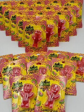 25 Pieces Sour Patch Kids Watermelon Flavored Lip Gloss Bundle